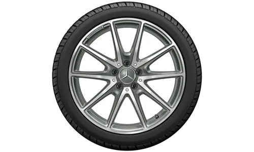 Колесный диск AMG 9J×19 ET49 для Mercedes-Benz E-Class 213, задняя ось, титаново-серый, с алмазной проточкой, 10 спиц — фото 3