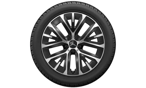 Колесный диск 8,5J×19 ET30 для Mercedes-Benz E-Class 214, передняя и задняя оси, черный, с алмазной проточкой, Y-образные спицы — фото 2