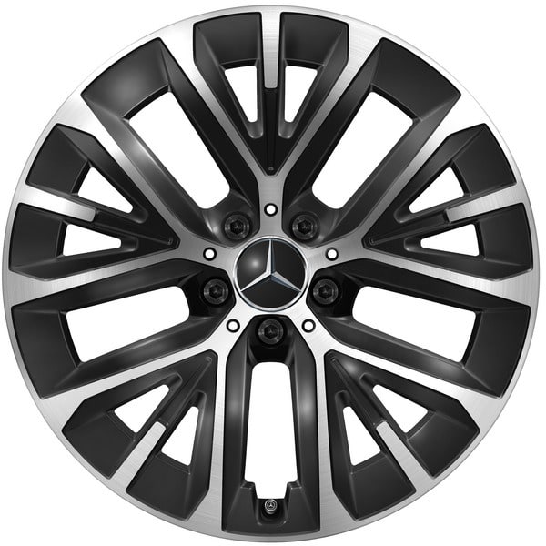 Колесный диск 10J×19 ET44 для Mercedes-Benz E-Class 214, задняя ось, черный, с алмазной проточкой — фото 1