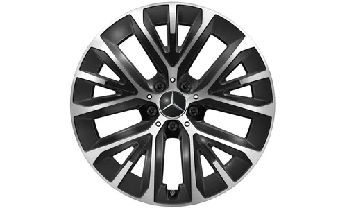 Колесный диск 10J×19 ET44 для Mercedes-Benz E-Class 214, задняя ось, черный, с алмазной проточкой — фото 1