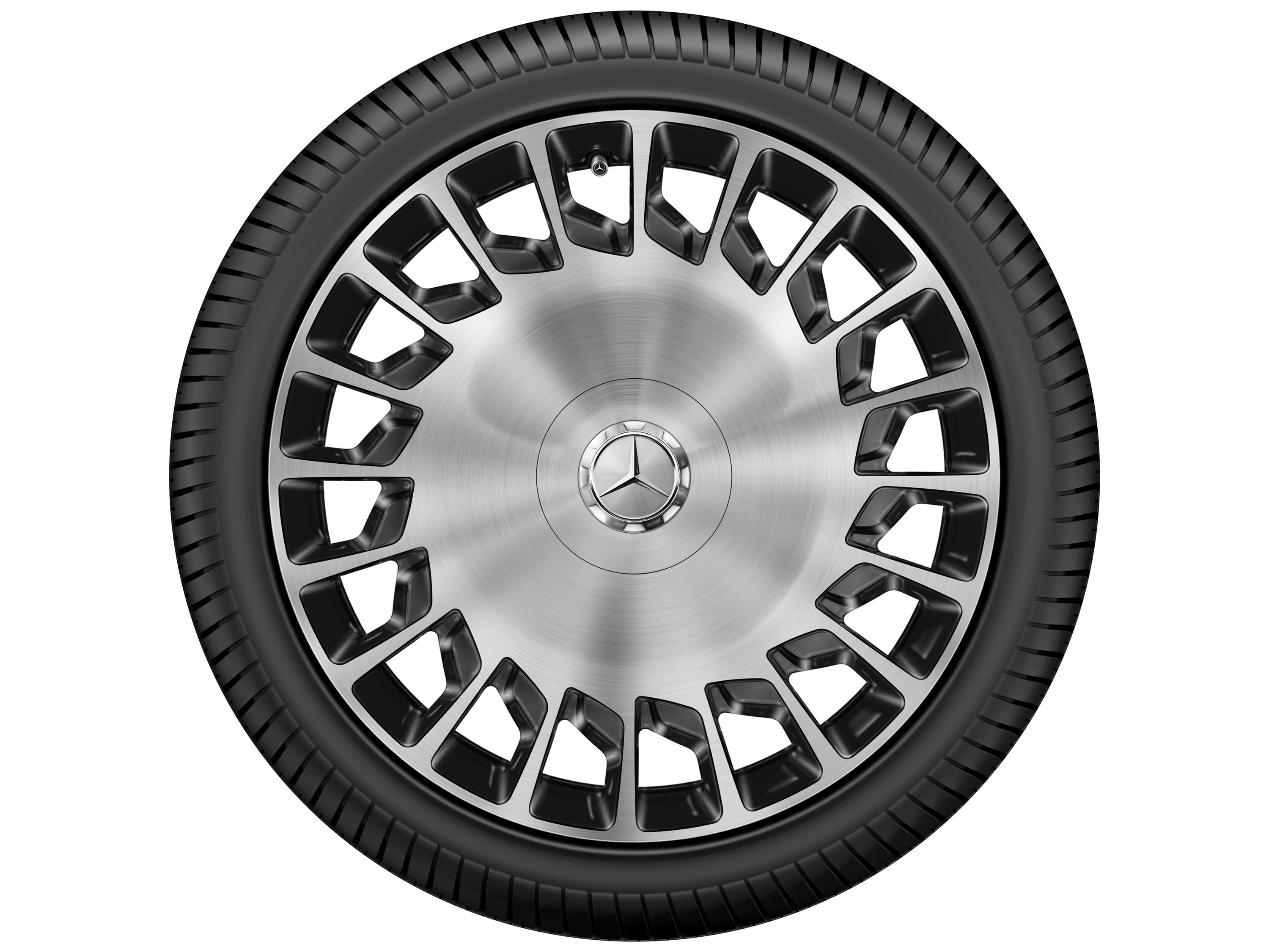 Колесный диск 8,5J×20 ET38 для Mercedes-Benz S-Class 217 / S-Class 222, передняя ось, черный / серебристый — фото 4