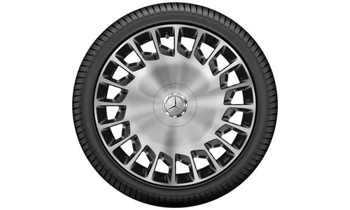 Колесный диск 8,5J×20 ET38 для Mercedes-Benz S-Class 217 / S-Class 222, передняя ось, черный / серебристый — фото 4