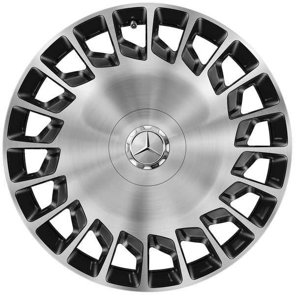 Колесный диск 9,5J×20 ET38 для Mercedes-Benz S-Class 217 / S-Class 222, задняя ось, черный / серебристый — фото 1