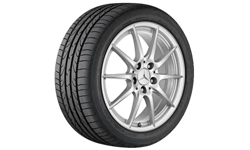 Колесный диск 8,5J×17 ET34,5 для Mercedes-Benz C218/X218, передняя и задняя оси, титаново-серебристый, 10 спиц — фото 1