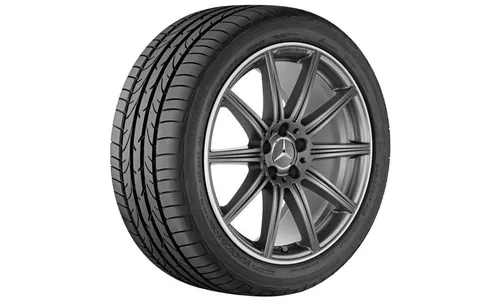 Колесный диск AMG 10J×19 ET47 для Mercedes-Benz CLS 218, задняя ось, титаново-серый, матовый, 10 спиц — фото 1