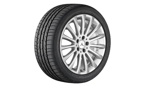 Колесный диск 9,5J×18 ET48 для Mercedes-Benz C218/X218, задняя ось, титаново-серебристый, многоспицевый — фото 1