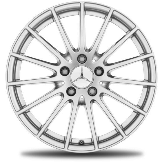 Колесный диск 8,5J×17 ET34,5 для Mercedes-Benz CLS 218, передняя и задняя оси, серебристый Vanadium Silver, многоспицевый — фото 1