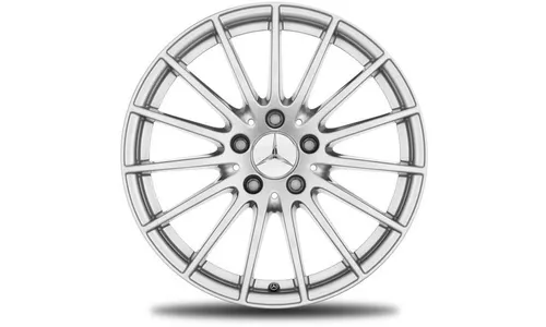 Колесный диск 8,5J×17 ET34,5 для Mercedes-Benz CLS 218, передняя и задняя оси, серебристый Vanadium Silver, многоспицевый — фото 1