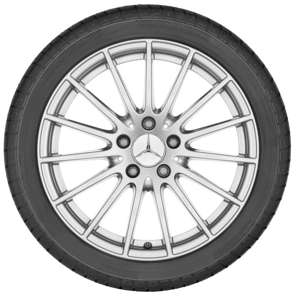 Колесный диск 8,5J×17 ET34,5 для Mercedes-Benz CLS 218, передняя и задняя оси, серебристый Vanadium Silver, многоспицевый — фото 3