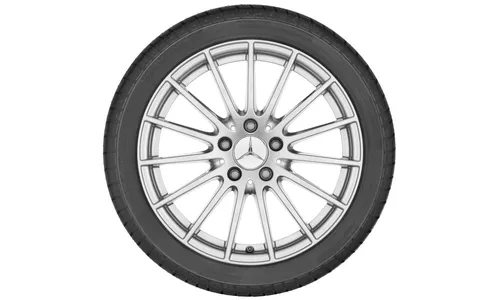 Колесный диск 8,5J×17 ET34,5 для Mercedes-Benz CLS 218, передняя и задняя оси, серебристый Vanadium Silver, многоспицевый — фото 3