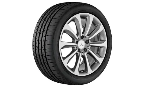 Колесный диск 8,5J×18 ET34,5 для Mercedes-Benz CLS 218, передняя и задняя оси, серый Himalaya, 10 спиц — фото 1