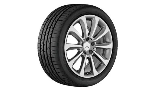 Колесный диск 9,5J×18 ET48 для Mercedes-Benz CLS 218, задняя ось, серый Himalaya, 10 спиц — фото 1