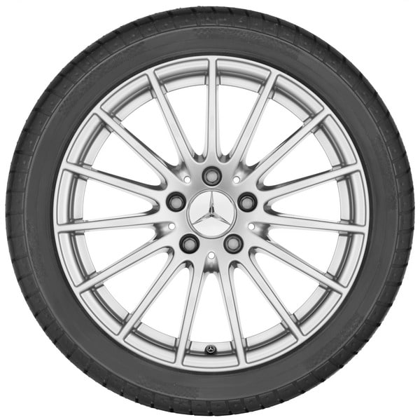 Колесный диск 8,5J×18 ET34,5 для Mercedes-Benz CLS 218, передняя и задняя оси, серебристый Vanadium Silver, многоспицевый — фото 2