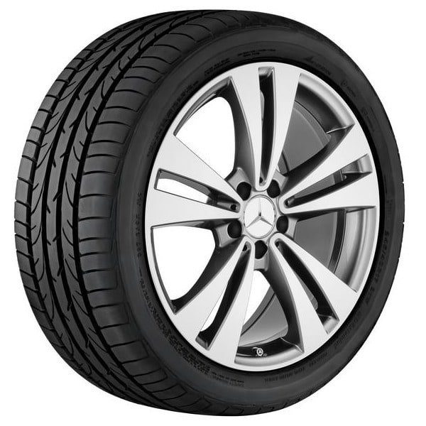 Колесный диск 8,5J×19 ET34,5 для Mercedes-Benz CLS 218, передняя и задняя оси, серый Himalaya, 10 спиц — фото 1