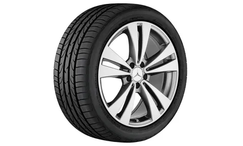 Колесный диск 8,5J×19 ET34,5 для Mercedes-Benz CLS 218, передняя и задняя оси, серый Himalaya, 10 спиц — фото 1