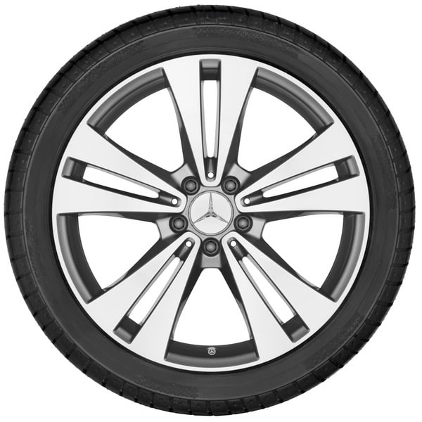 Колесный диск 8,5J×19 ET34,5 для Mercedes-Benz CLS 218, передняя и задняя оси, серый Himalaya, 10 спиц — фото 2