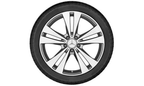 Колесный диск 8,5J×19 ET34,5 для Mercedes-Benz CLS 218, передняя и задняя оси, серый Himalaya, 10 спиц — фото 2