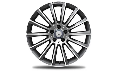 Колесный диск AMG 8,5J×19 ET34,5 для Mercedes-Benz CLS 218, передняя ось, титаново-серый, многоспицевый — фото 1