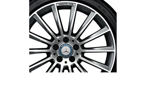 Колесный диск AMG 8,5J×19 ET34,5 для Mercedes-Benz CLS 218, передняя ось, титаново-серый, многоспицевый — фото 3