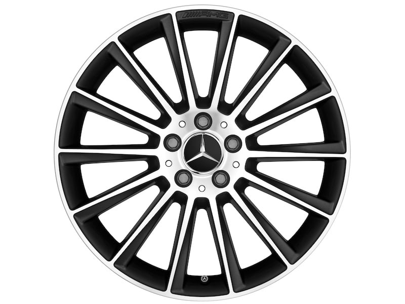 Колесный диск AMG 8,5J×19 ET34,5 для Mercedes-Benz R231, передняя ось, чёрный — фото 4