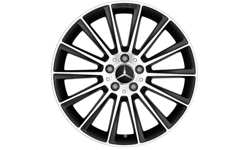 Колесный диск AMG 9,5J×19 ET48 для Mercedes-Benz SL 231, задняя ось, черный, многоспицевый — фото 1