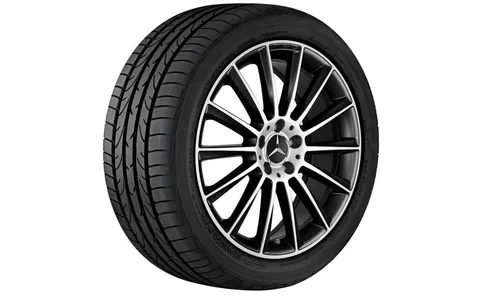 Колесный диск AMG 9,5J×19 ET48 для Mercedes-Benz SL 231, задняя ось, черный, многоспицевый — фото 2