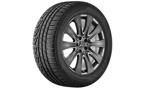 Колесный диск 8,5J×19 ET34,5 для Mercedes-Benz C218, передняя и задняя оси, гималайский серый, 10 спиц — фото 2