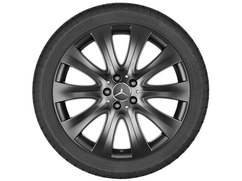Колесный диск 8,5J×19 ET34,5 для Mercedes-Benz C218, передняя и задняя оси, гималайский серый, 10 спиц — фото 3