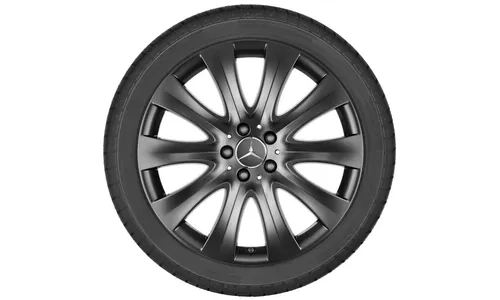 Колесный диск 8,5J×19 ET34,5 для Mercedes-Benz C218, передняя и задняя оси, гималайский серый, 10 спиц — фото 3