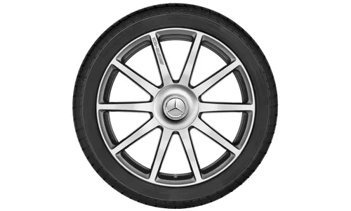 Колесный диск AMG 8,5J×20 ET39 для Mercedes-Benz S-Class 217 / S-Class 222, передняя ось, титаново-серый, 10 спиц — фото 2