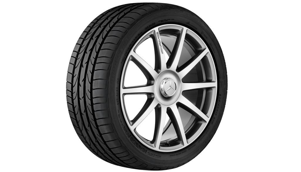 Колесный диск AMG 8,5J×20 ET39 для Mercedes-Benz S-Class 217 / S-Class 222, передняя ось, титаново-серый, 10 спиц — фото 4
