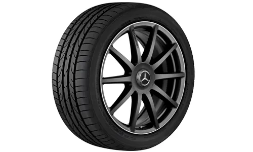 Колесный диск AMG 8,5J×20 ET39 для Mercedes-Benz S-Class 217 / S-Class 222, передняя ось, черный, матовый, 10 спиц — фото 1