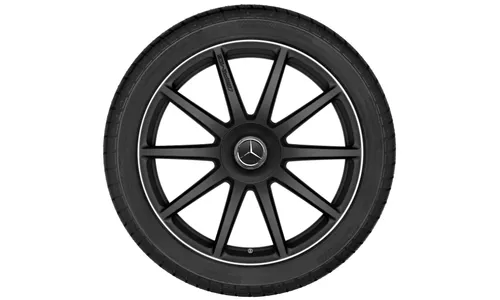 Колесный диск AMG 8,5J×20 ET39 для Mercedes-Benz S-Class 217 / S-Class 222, передняя ось, черный, матовый, 10 спиц — фото 2