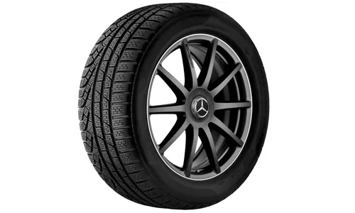 Колесный диск AMG 8,5J×20 ET39 для Mercedes-Benz S-Class 217 / S-Class 222, передняя ось, черный, матовый, 10 спиц — фото 3