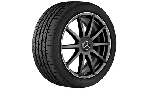 Колесный диск AMG 9,5J×20 ET39 для Mercedes-Benz S-Class 217 / S-Class 222, задняя ось, черный, матовый, 10 спиц — фото 1