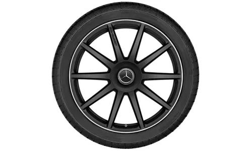 Колесный диск AMG 9,5J×20 ET39 для Mercedes-Benz S-Class 217 / S-Class 222, задняя ось, черный, матовый, 10 спиц — фото 2