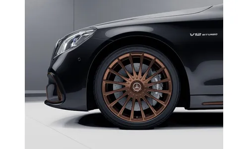 Колесный диск AMG 9,5J×20 ET39 для Mercedes-Benz A217/C217/V222, задняя ось, бронзовый, многоспицевый — фото 1