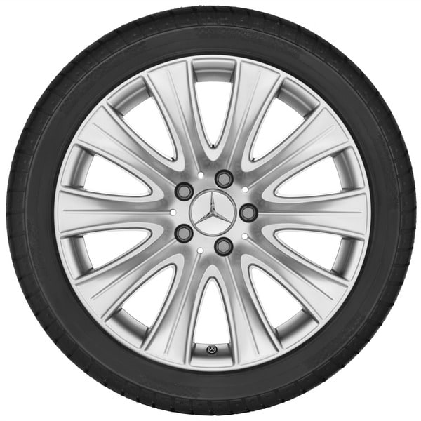 Колесный диск 8,5J×18 ET35,3 для Mercedes-Benz S-Class 217, задняя ось, серебристый Vanadium Silver — фото 2
