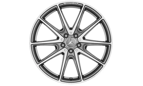 Колесный диск AMG 8,5J×20 ET38 для Mercedes-Benz S-Class 217 / S-Class 222, передняя ось, титаново-серый, 10 спиц — фото 1