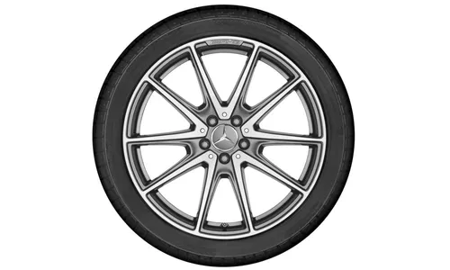 Колесный диск AMG 8,5J×20 ET38 для Mercedes-Benz S-Class 217 / S-Class 222, передняя ось, титаново-серый, 10 спиц — фото 3