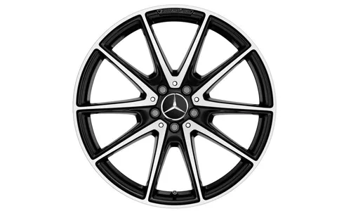 Колесный диск AMG 8,5J×20 ET38 для Mercedes-Benz S-Class 217 / S-Class 222, передняя ось, черный, с алмазной проточкой, 10 спиц — фото 1