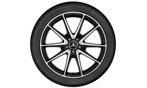 Колесный диск AMG 8,5J×20 ET38 для Mercedes-Benz S-Class 217 / S-Class 222, передняя ось, черный, с алмазной проточкой, 10 спиц — фото 3