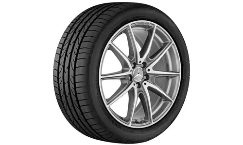 Колесный диск AMG 9,5J×20 ET38 для Mercedes-Benz S-Class 217 / S-Class 222, задняя ось, титаново-серый, с алмазной проточкой, 10 спиц — фото 2