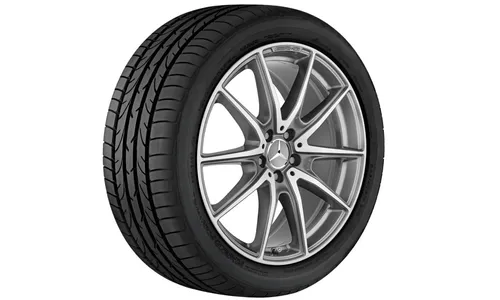 Колесный диск AMG 9,5J×20 ET38 для Mercedes-Benz S-Class 217 / S-Class 222, задняя ось, титаново-серый, с алмазной проточкой, 10 спиц — фото 3