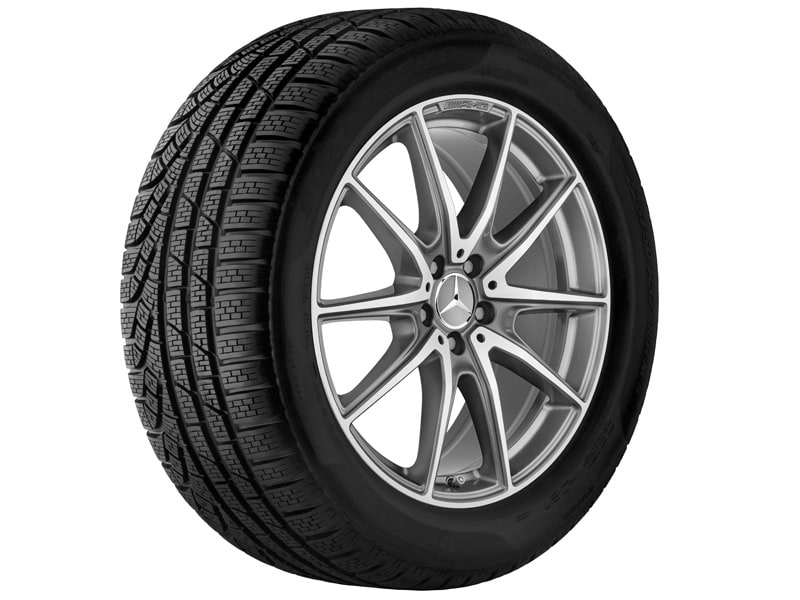 Колесный диск AMG 9,5J×20 ET38 для Mercedes-Benz S-Class 217 / S-Class 222, задняя ось, титаново-серый, с алмазной проточкой, 10 спиц — фото 4