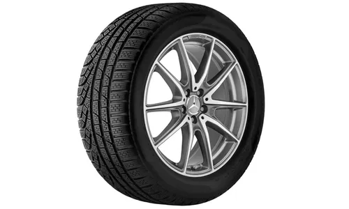 Колесный диск AMG 9,5J×20 ET38 для Mercedes-Benz S-Class 217 / S-Class 222, задняя ось, титаново-серый, с алмазной проточкой, 10 спиц — фото 4