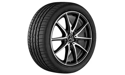 Колесный диск AMG 9,5J×20 ET38 для Mercedes-Benz S-Class 217 / S-Class 222, задняя ось, черный, с алмазной проточкой — фото 2