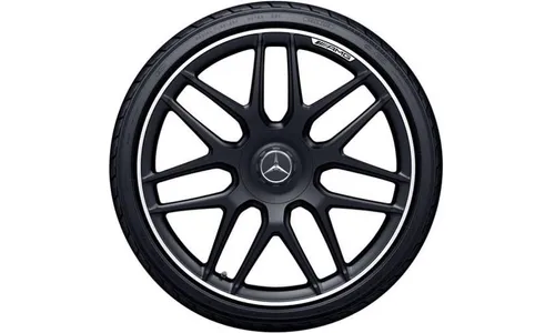 Колесный диск AMG 8,5J×20 ET39 для Mercedes-Benz S-Class 217 / S-Class 222, передняя ось, черный, матовый, перекрестные спицы — фото 2