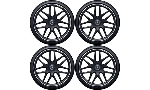 Колесный диск AMG 8,5J×20 ET39 для Mercedes-Benz S-Class 217 / S-Class 222, передняя ось, черный, матовый, перекрестные спицы — фото 3