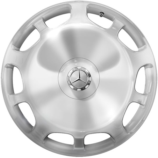 Колесный диск 8,5J×20 ET36 для Mercedes-Benz S-Class 217 / S-Class 222, передняя ось, серебристый, 10 декоративных отверстий — фото 1